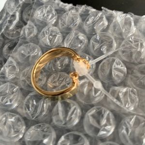 “E” initial Baublebar adjustable Ring